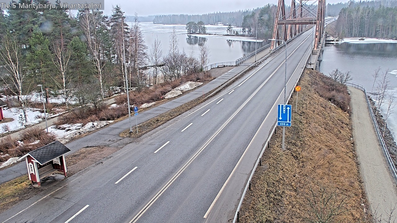Weather Camera Image Väg 5 Mäntyharju, Vihantasal, Mäntyharju, Etelä-Savo