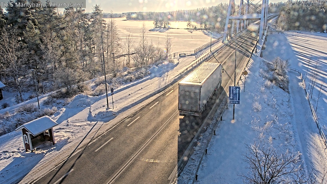Weather Camera Image Road 5 Mäntyharju, Vihantasalm, Mäntyharju, Etelä-Savo