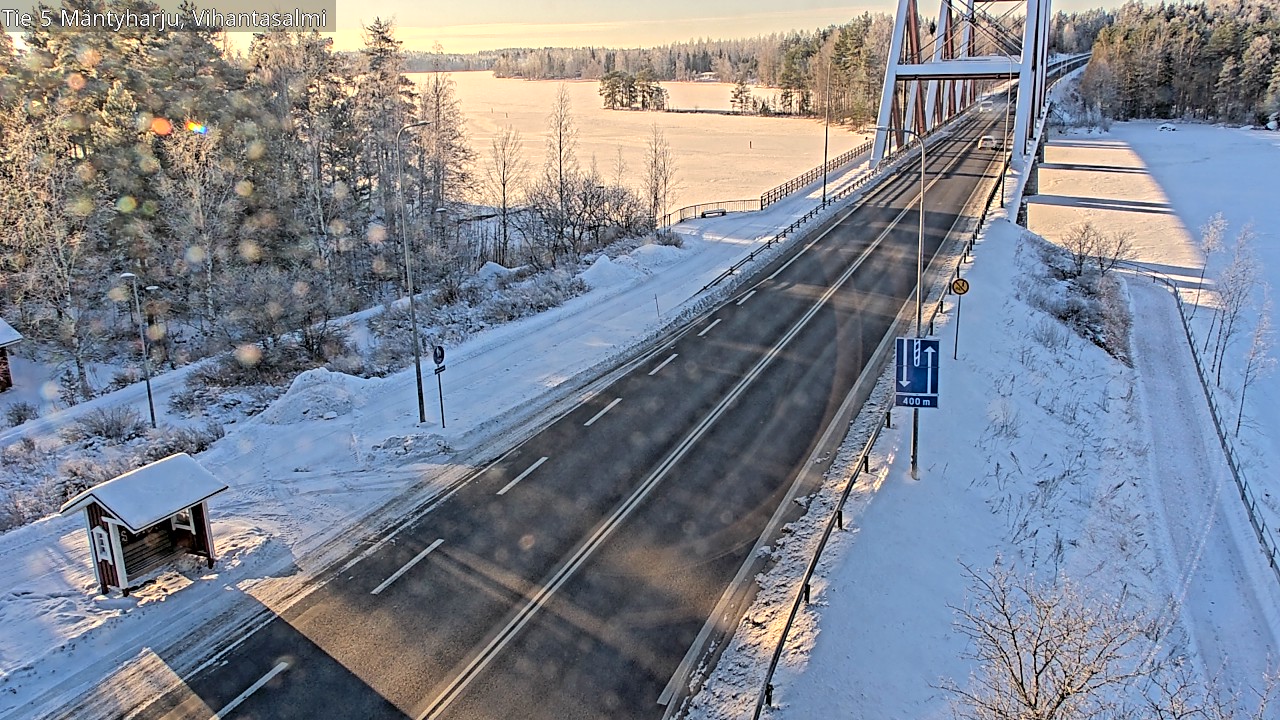Weather Camera Image Road 5 Mäntyharju, Vihantasalm, Mäntyharju, Etelä-Savo