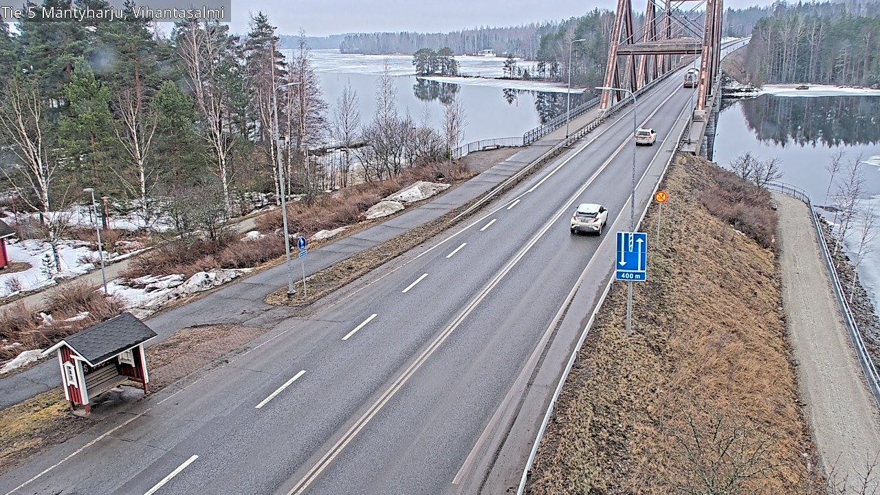 Weather Camera Image Väg 5 Mäntyharju, Vihantasal, Mäntyharju, Etelä-Savo