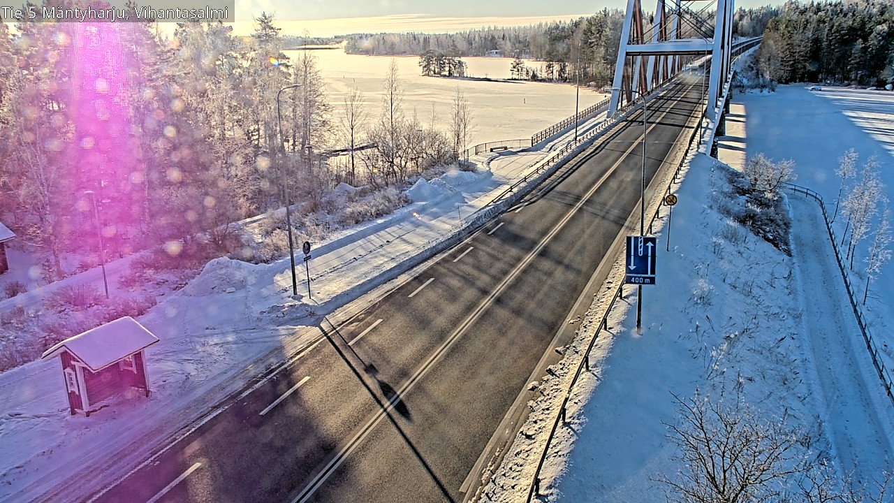Weather Camera Image Road 5 Mäntyharju, Vihantasalm, Mäntyharju, Etelä-Savo