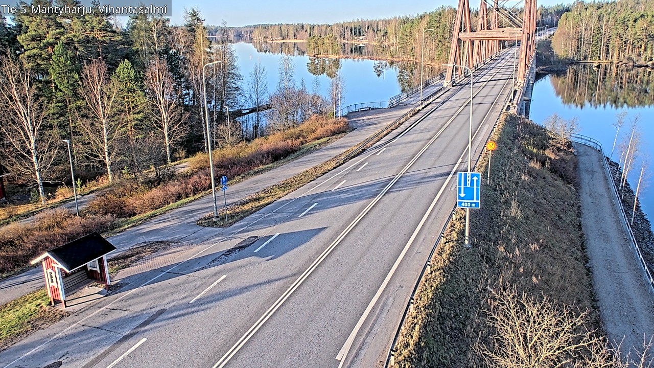 Weather Camera Image Väg 5 Mäntyharju, Vihantasal, Mäntyharju, Etelä-Savo