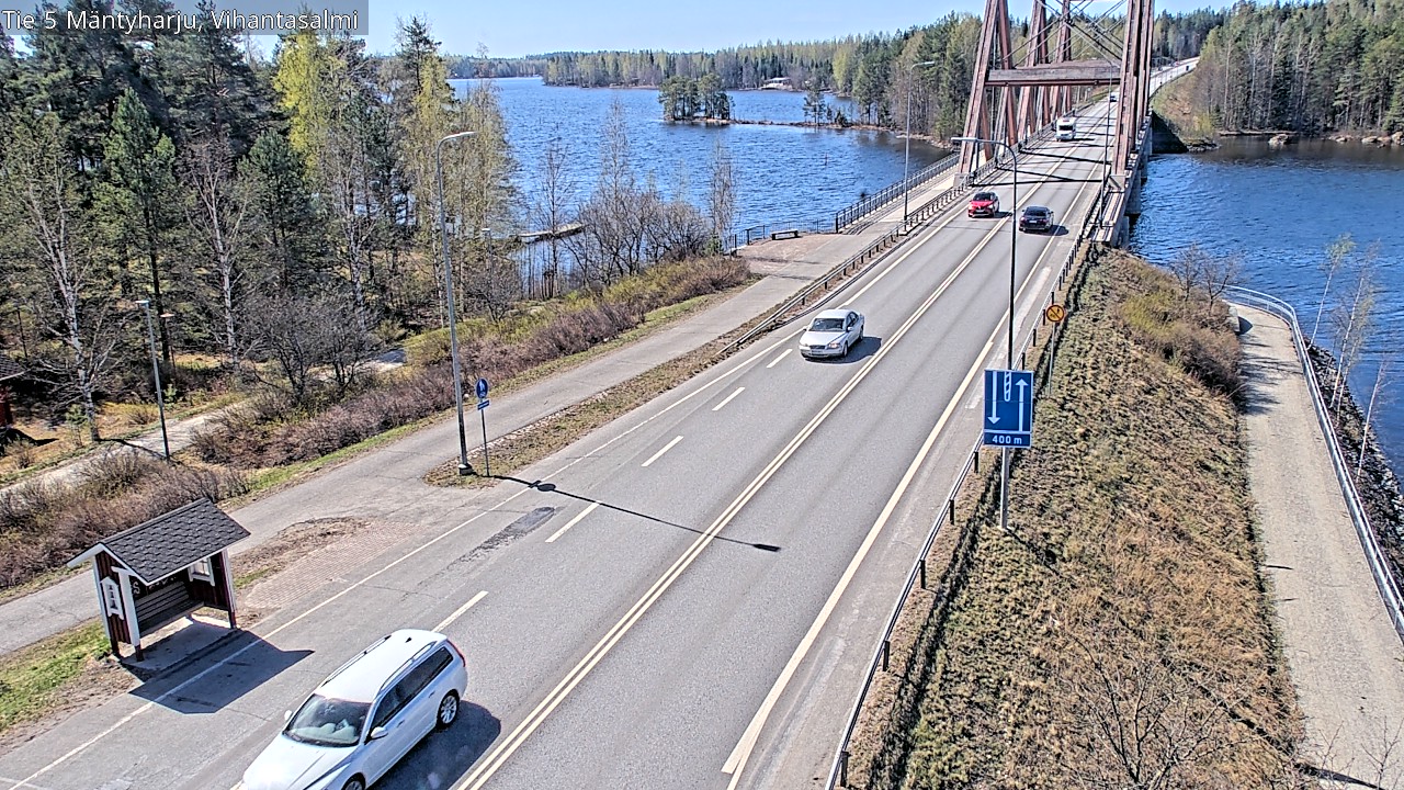 Weather Camera Image Väg 5 Mäntyharju, Vihantasal, Mäntyharju, Etelä-Savo