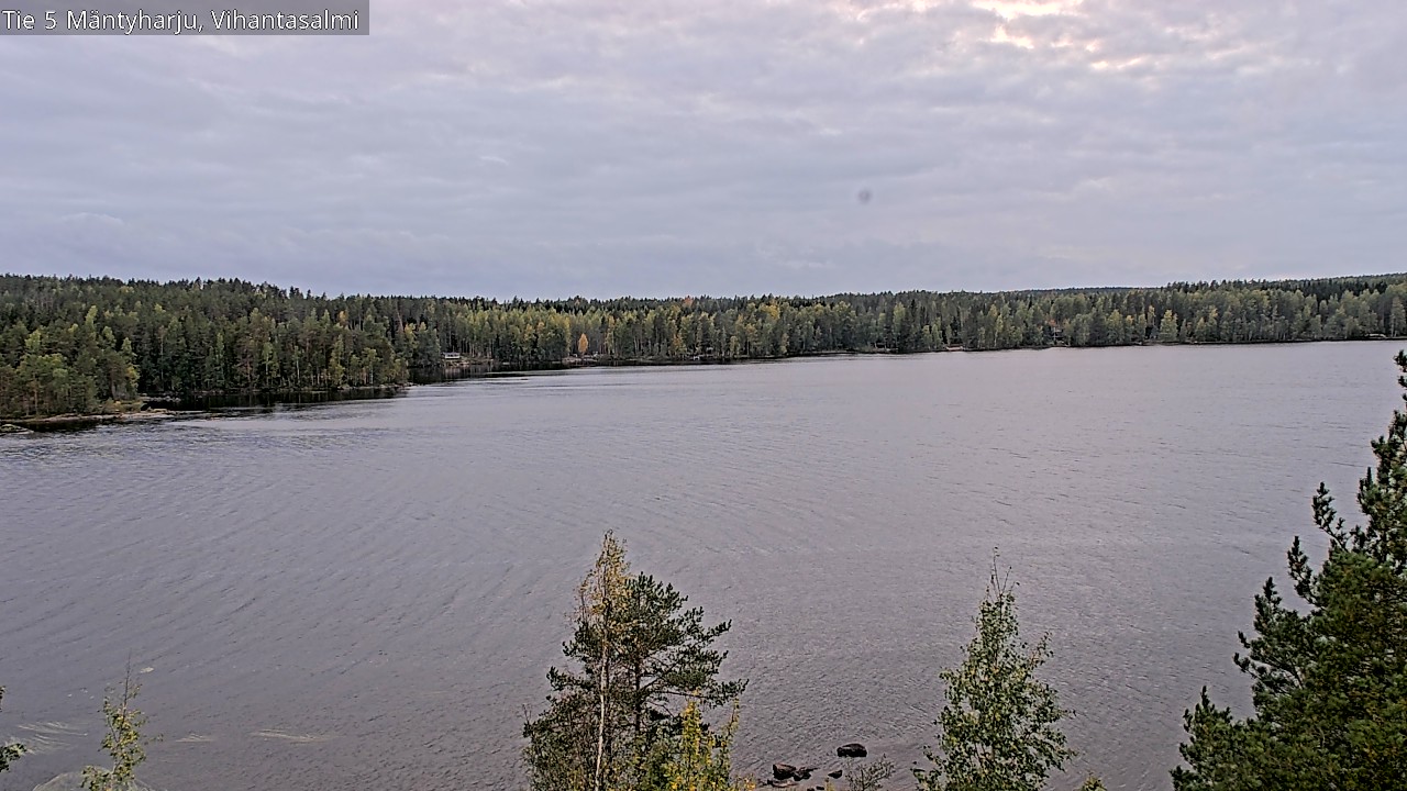 Weather Camera Image Väg 5 Mäntyharju, Vihantasal, Mäntyharju, Etelä-Savo