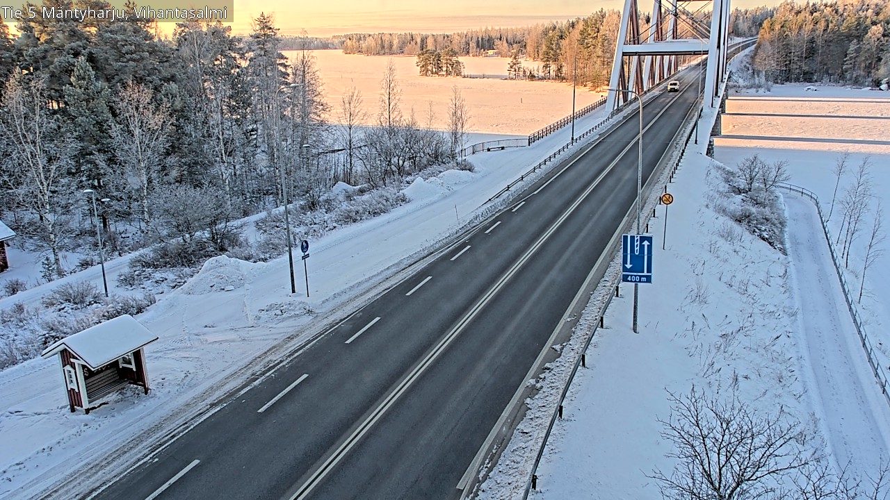Weather Camera Image Road 5 Mäntyharju, Vihantasalm, Mäntyharju, Etelä-Savo