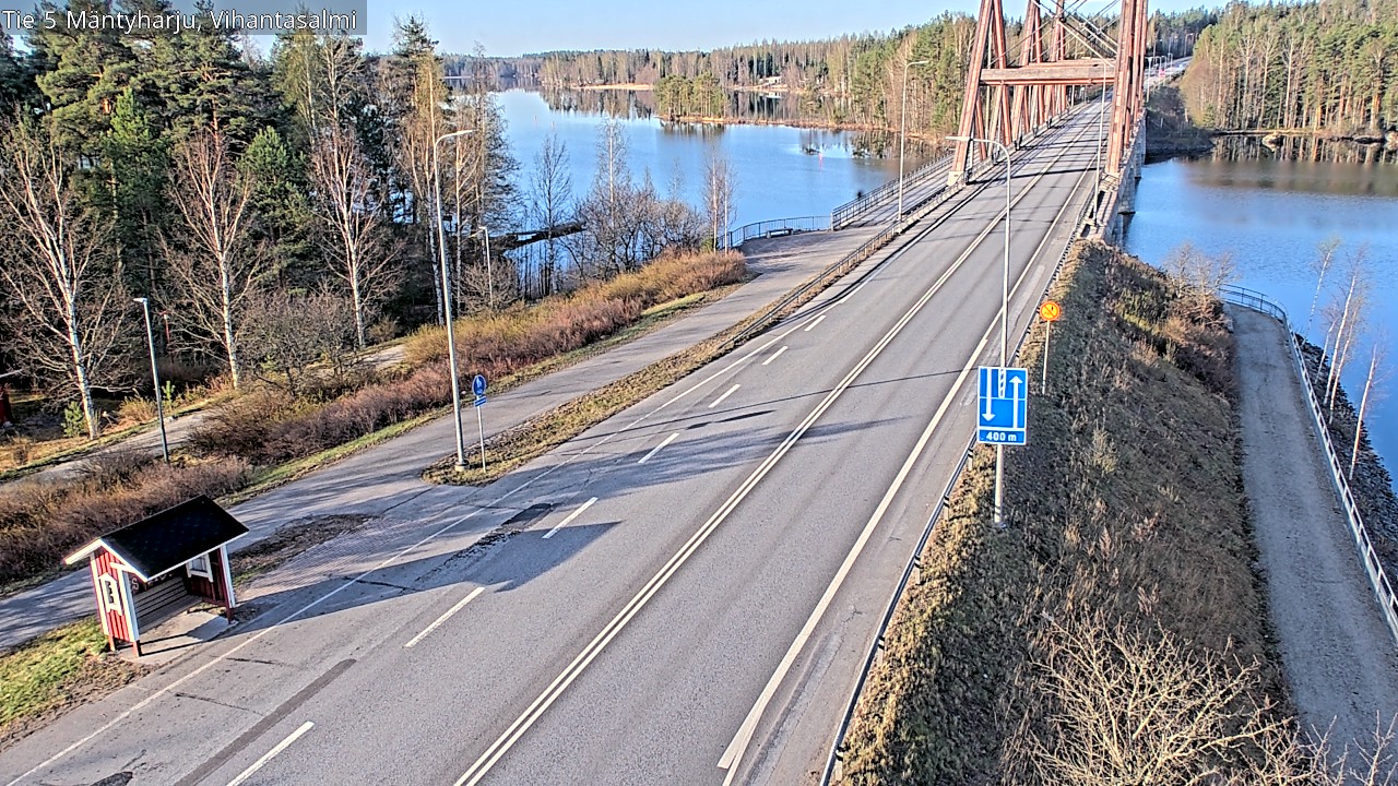 Weather Camera Image Väg 5 Mäntyharju, Vihantasal, Mäntyharju, Etelä-Savo