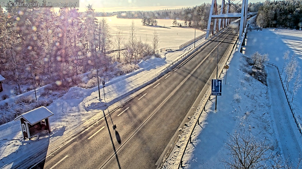 Weather Camera Image Road 5 Mäntyharju, Vihantasalm, Mäntyharju, Etelä-Savo
