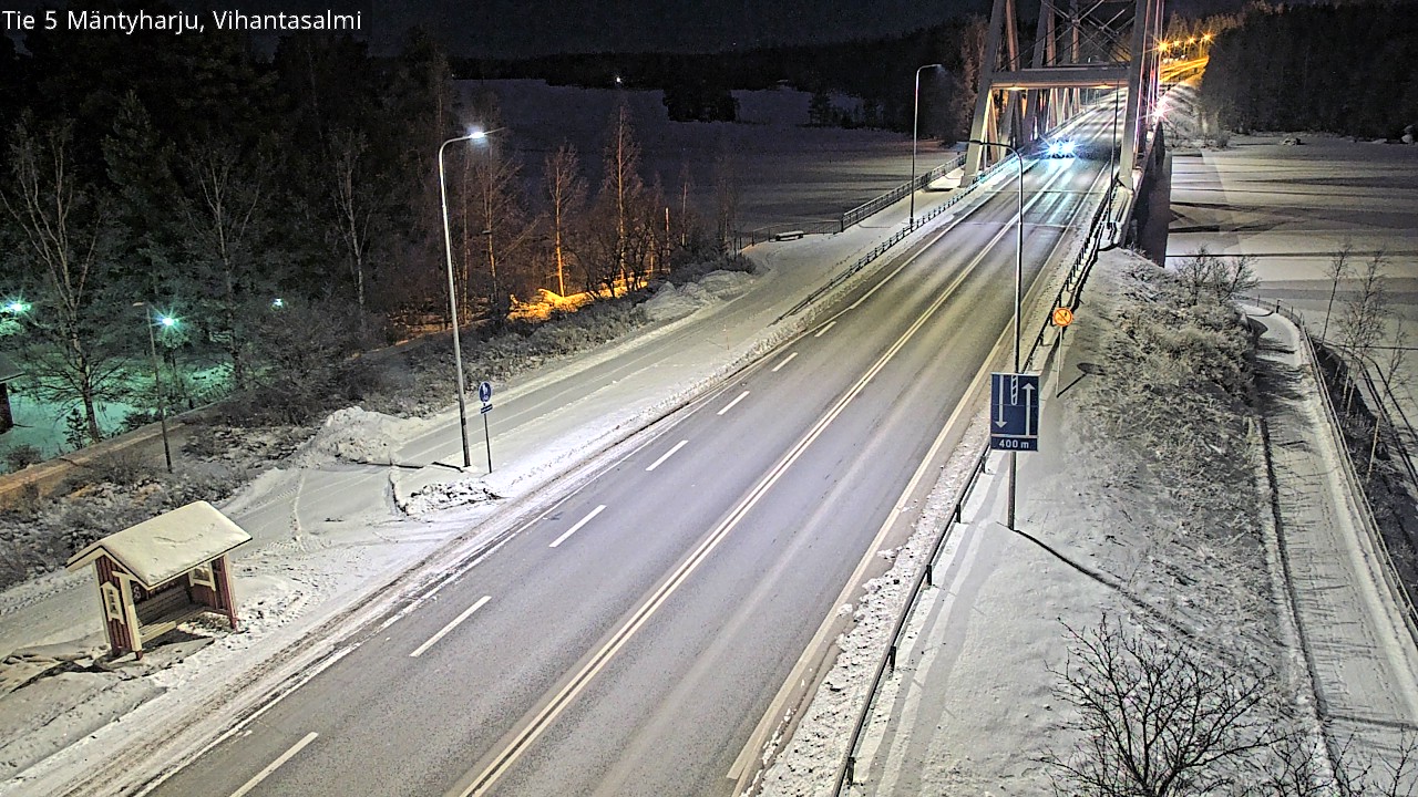 Weather Camera Image Väg 5 Mäntyharju, Vihantasal, Mäntyharju, Etelä-Savo