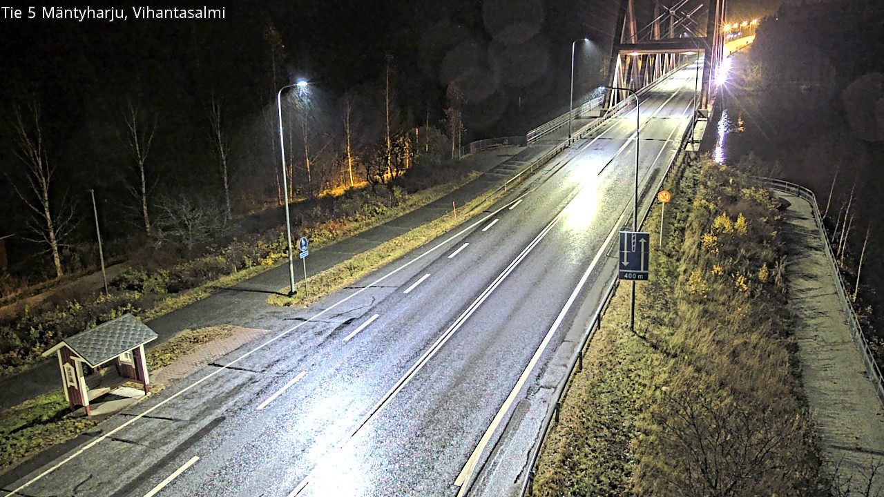 Weather Camera Image Väg 5 Mäntyharju, Vihantasal, Mäntyharju, Etelä-Savo
