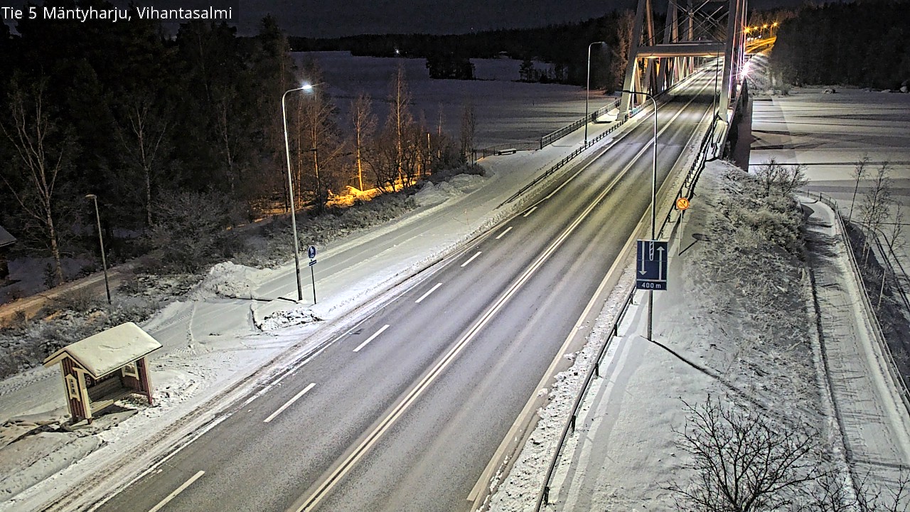 Weather Camera Image Väg 5 Mäntyharju, Vihantasal, Mäntyharju, Etelä-Savo