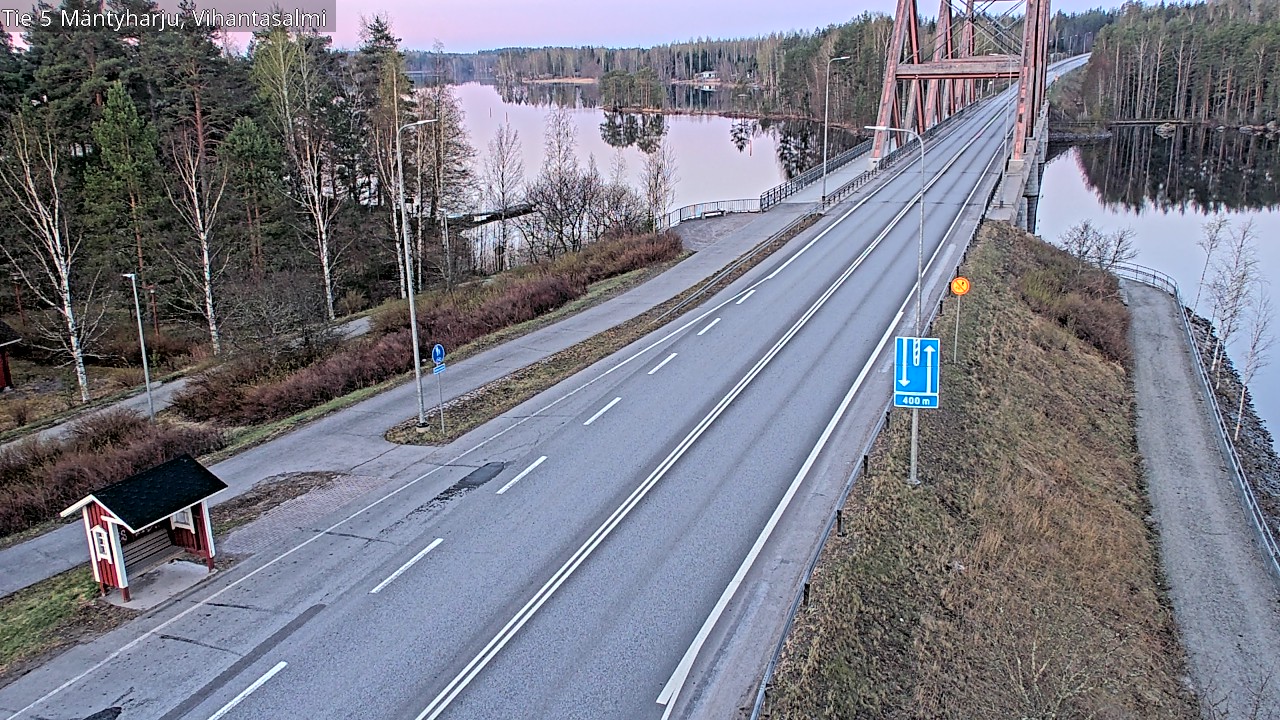 Weather Camera Image Väg 5 Mäntyharju, Vihantasal, Mäntyharju, Etelä-Savo