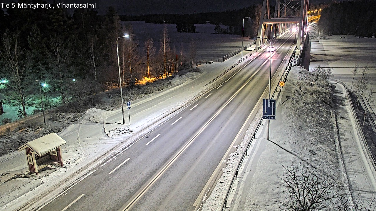 Weather Camera Image Väg 5 Mäntyharju, Vihantasal, Mäntyharju, Etelä-Savo