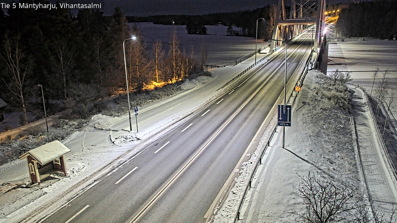 Weather Camera Image Väg 5 Mäntyharju, Vihantasal, Mäntyharju, Etelä-Savo