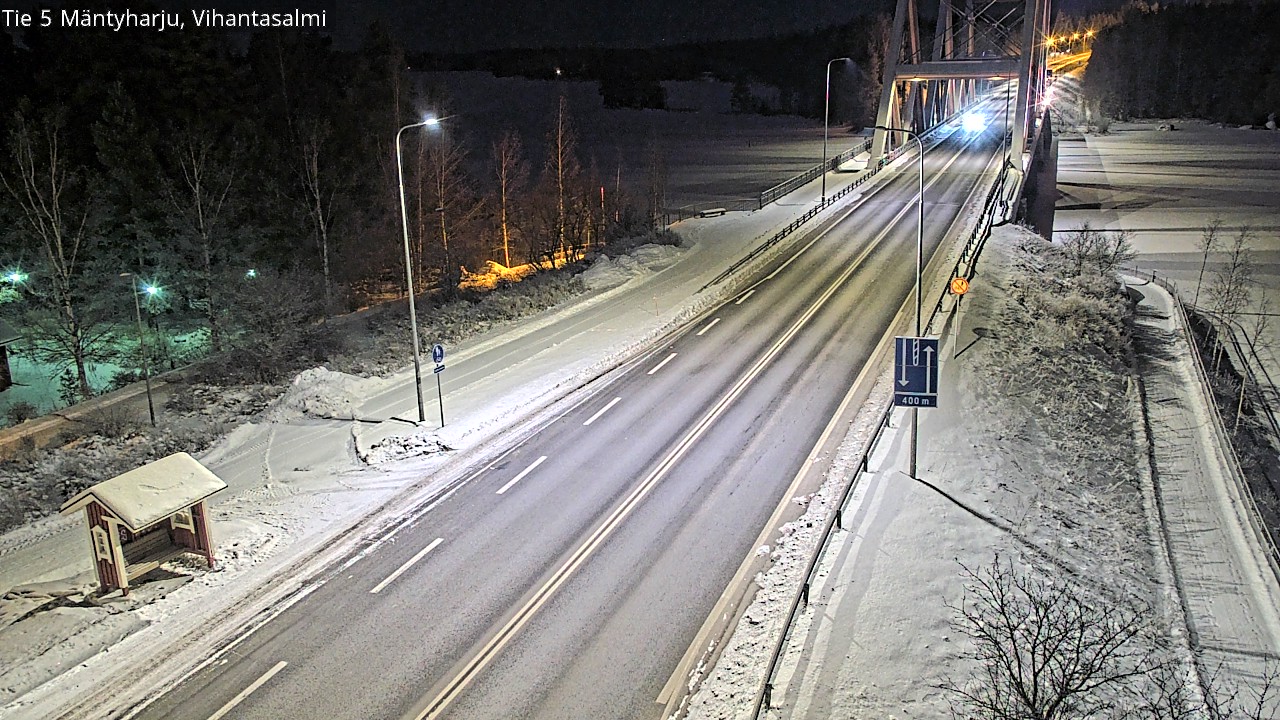 Weather Camera Image Väg 5 Mäntyharju, Vihantasal, Mäntyharju, Etelä-Savo