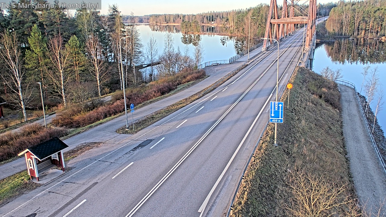 Weather Camera Image Väg 5 Mäntyharju, Vihantasal, Mäntyharju, Etelä-Savo