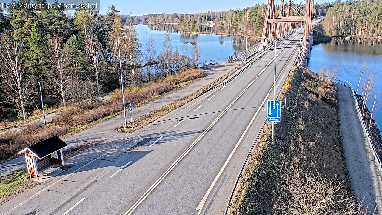 Weather Camera Image Väg 5 Mäntyharju, Vihantasal, Mäntyharju, Etelä-Savo