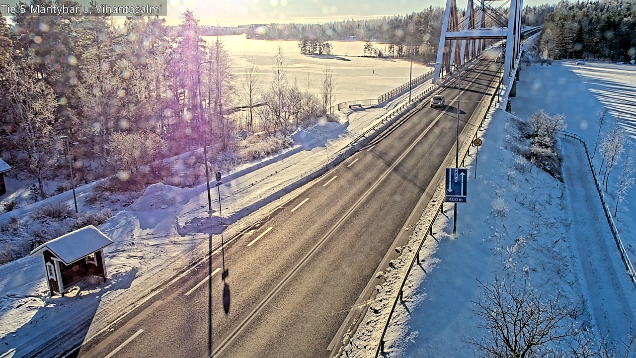 Weather Camera Image Road 5 Mäntyharju, Vihantasalm, Mäntyharju, Etelä-Savo