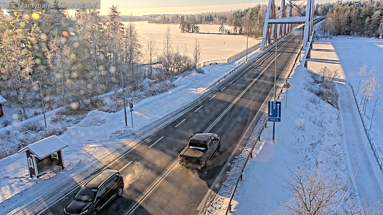 Weather Camera Image Road 5 Mäntyharju, Vihantasalm, Mäntyharju, Etelä-Savo