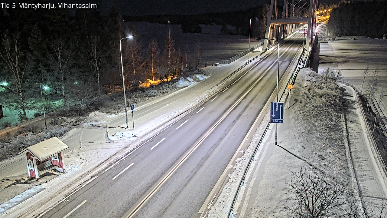Weather Camera Image Väg 5 Mäntyharju, Vihantasal, Mäntyharju, Etelä-Savo