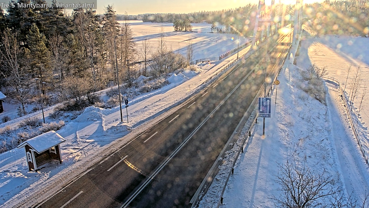 Weather Camera Image Road 5 Mäntyharju, Vihantasalm, Mäntyharju, Etelä-Savo