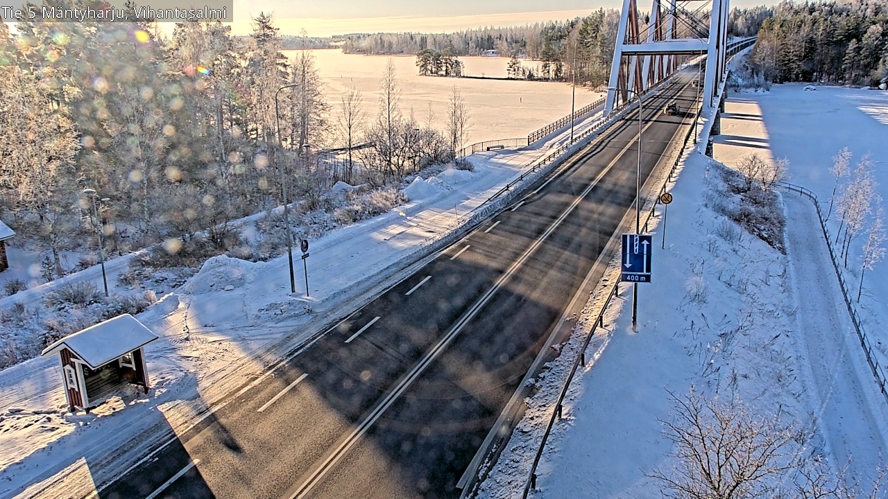 Weather Camera Image Road 5 Mäntyharju, Vihantasalm, Mäntyharju, Etelä-Savo