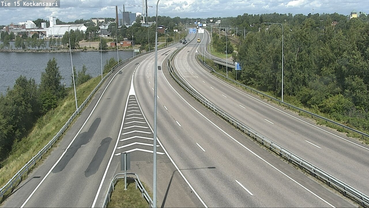 Weather Camera Image Väg 15 Kotka, Kotkansaari, Kotka, Kymenlaakso