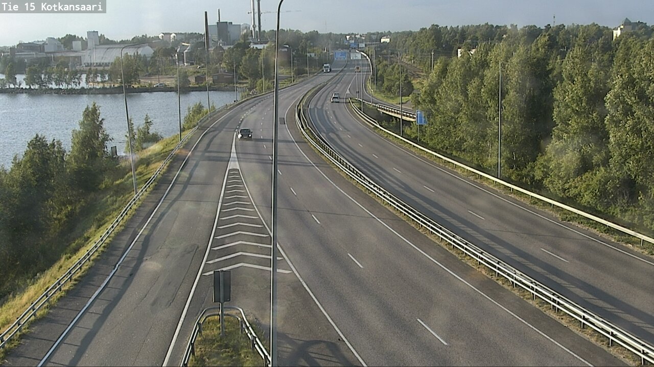 Weather Camera Image Väg 15 Kotka, Kotkansaari, Kotka, Kymenlaakso