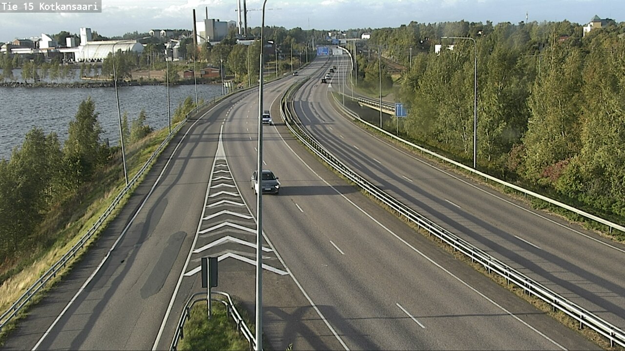 Weather Camera Image Väg 15 Kotka, Kotkansaari, Kotka, Kymenlaakso