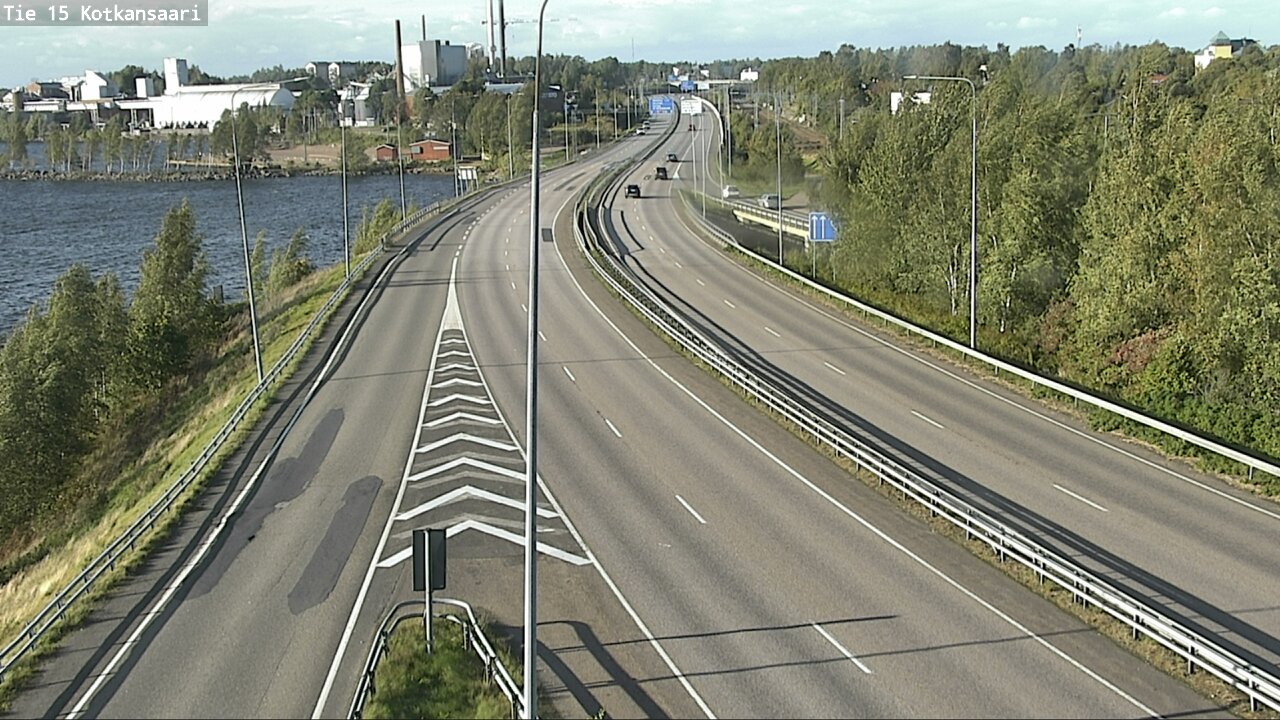Weather Camera Image Väg 15 Kotka, Kotkansaari, Kotka, Kymenlaakso