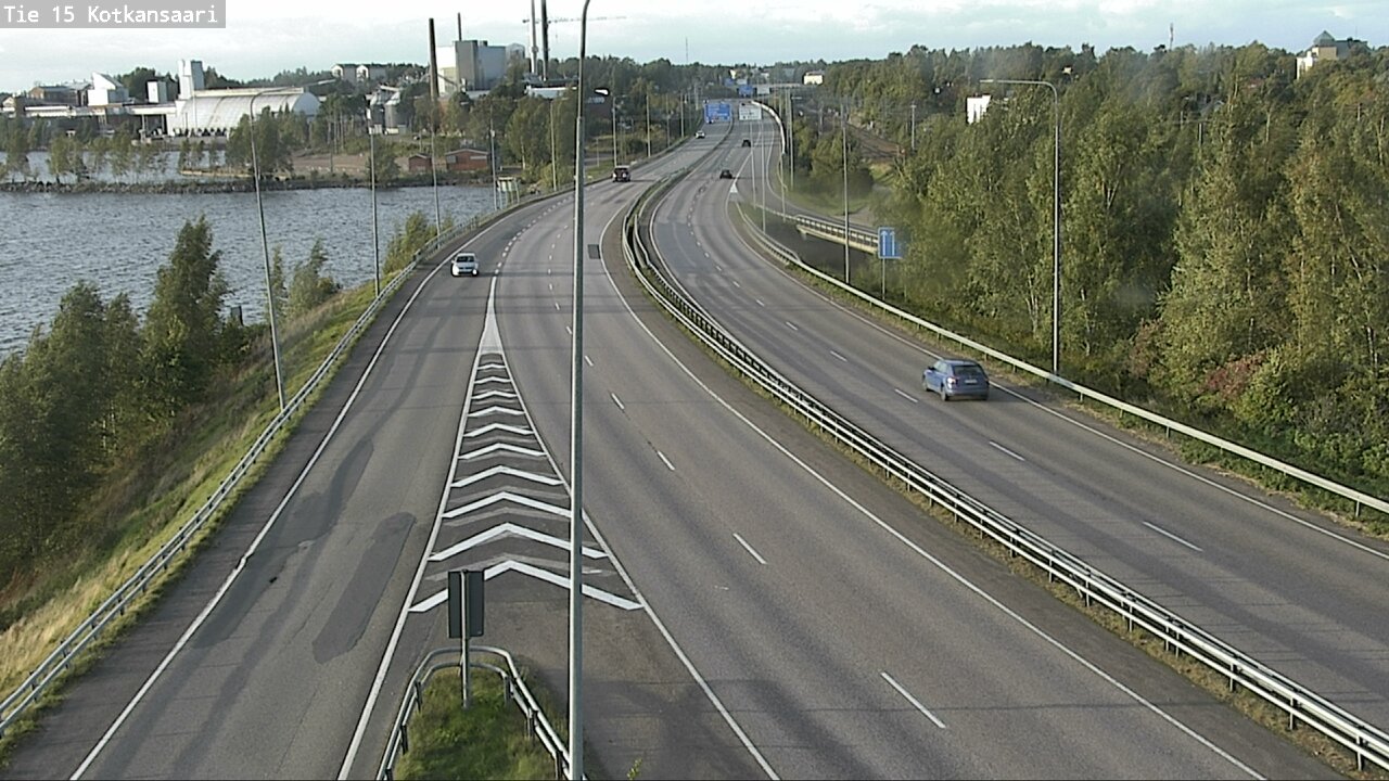 Weather Camera Image Väg 15 Kotka, Kotkansaari, Kotka, Kymenlaakso