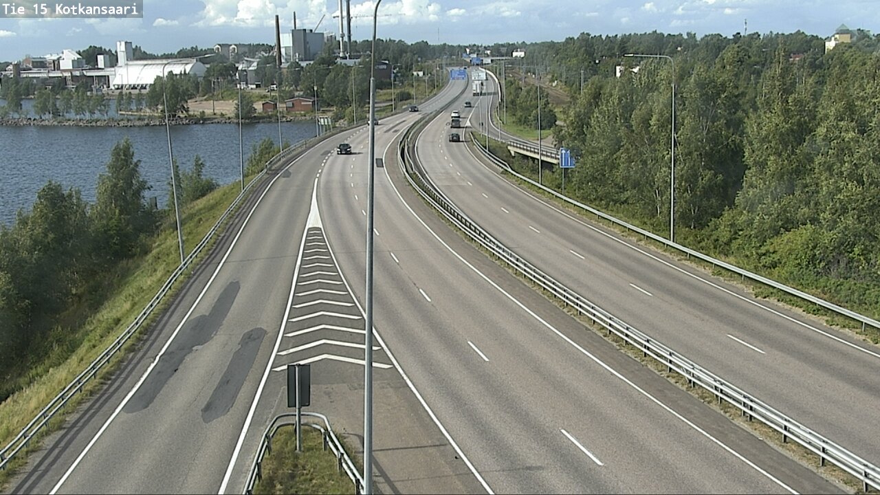 Weather Camera Image Väg 15 Kotka, Kotkansaari, Kotka, Kymenlaakso