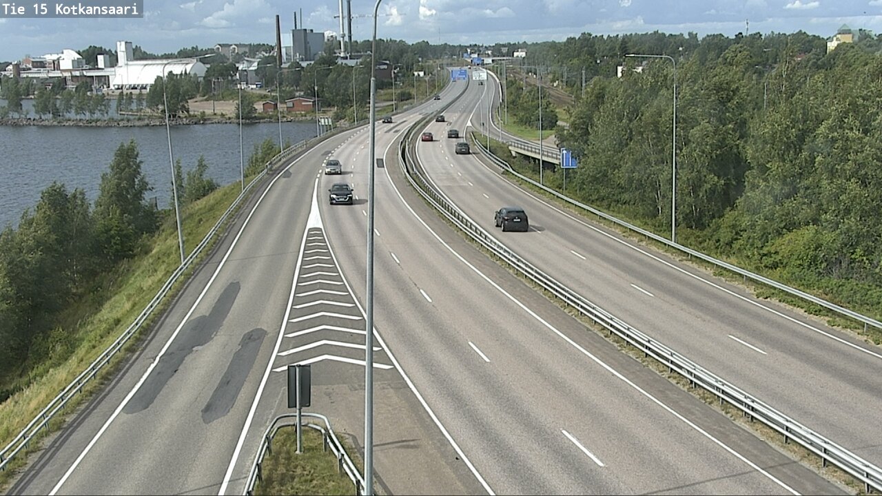 Weather Camera Image Väg 15 Kotka, Kotkansaari, Kotka, Kymenlaakso