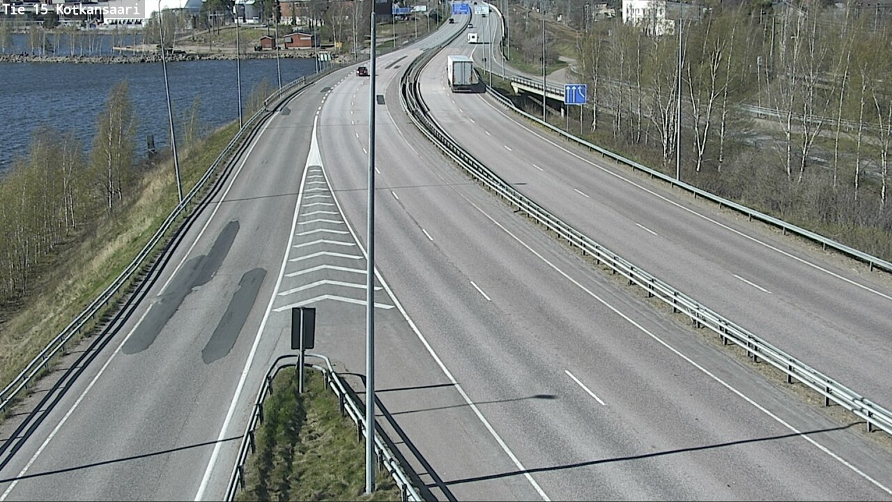 Weather Camera Image Väg 15 Kotka, Kotkansaari, Kotka, Kymenlaakso