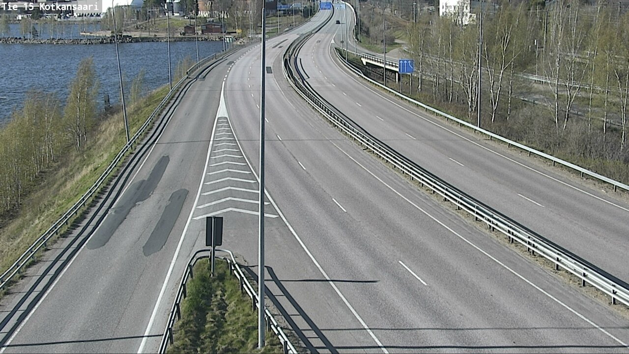 Weather Camera Image Väg 15 Kotka, Kotkansaari, Kotka, Kymenlaakso