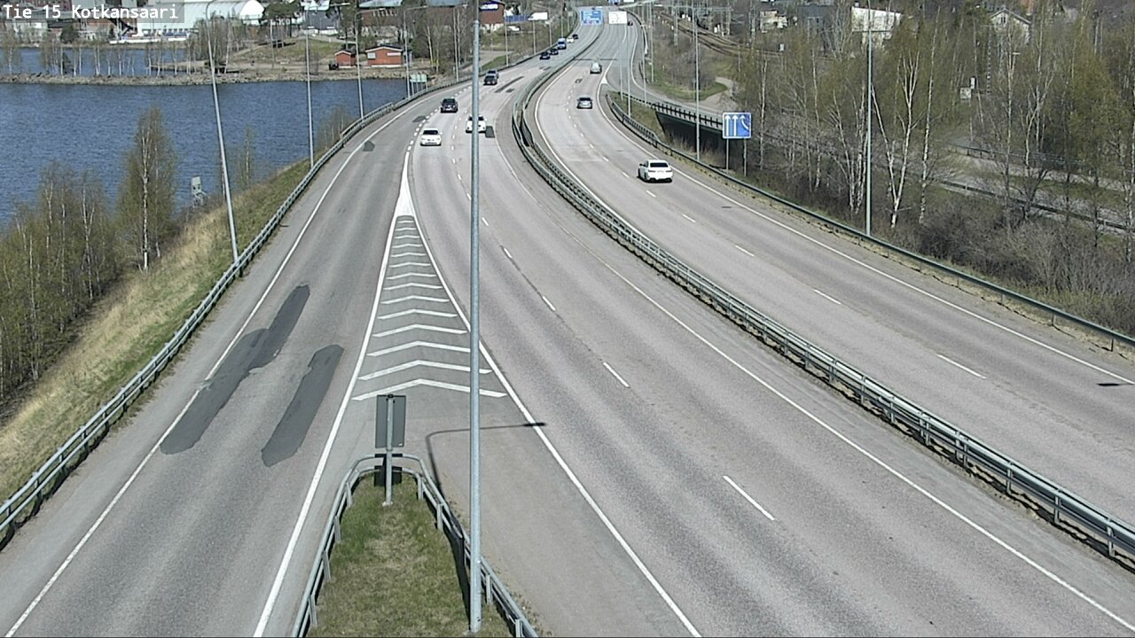 Weather Camera Image Väg 15 Kotka, Kotkansaari, Kotka, Kymenlaakso