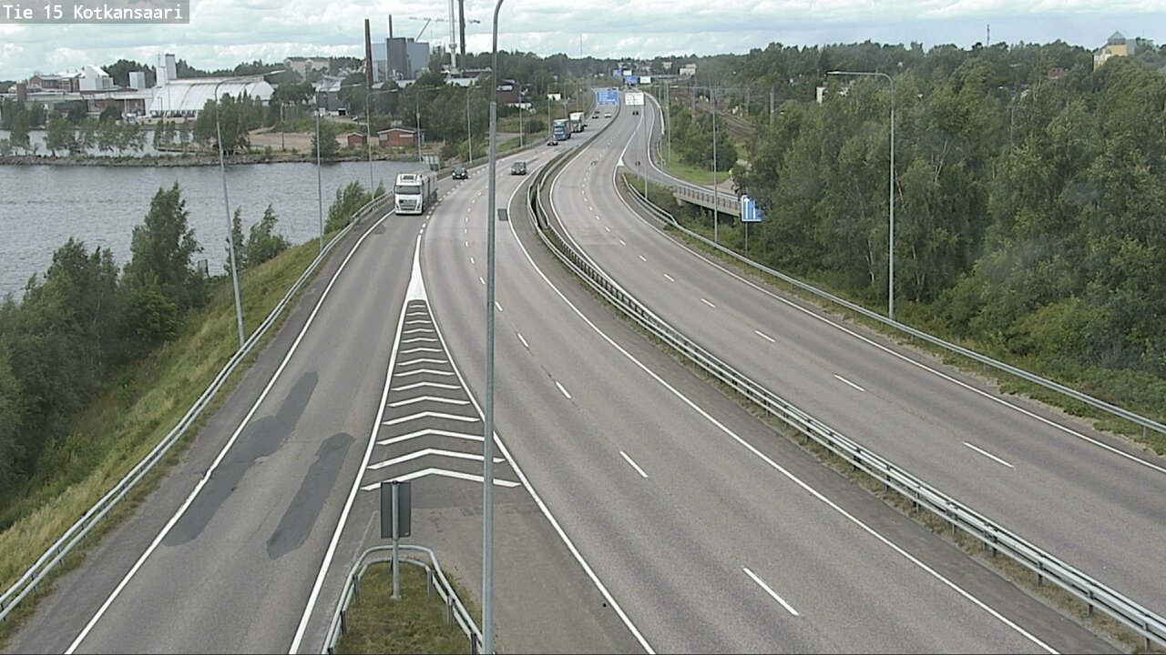 Weather Camera Image Väg 15 Kotka, Kotkansaari, Kotka, Kymenlaakso