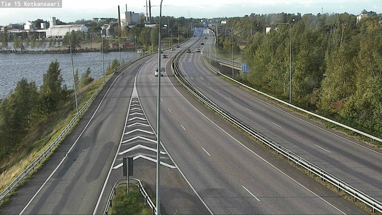 Weather Camera Image Väg 15 Kotka, Kotkansaari, Kotka, Kymenlaakso