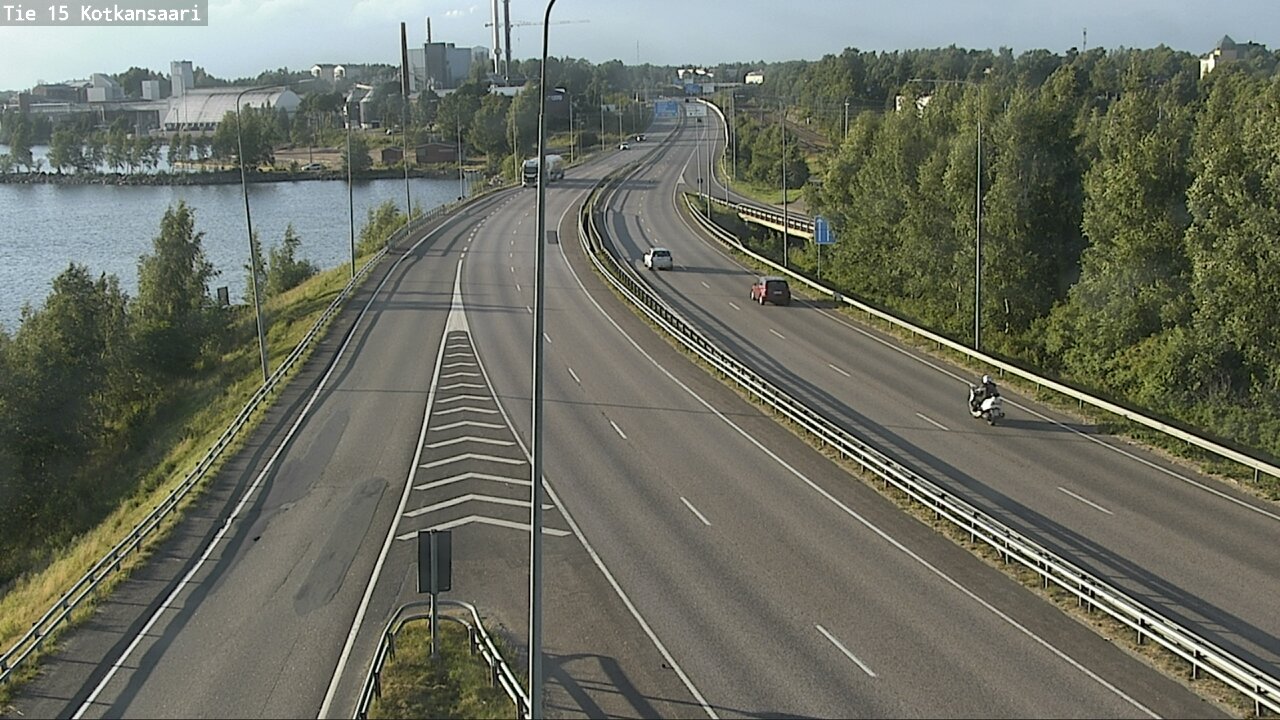 Weather Camera Image Väg 15 Kotka, Kotkansaari, Kotka, Kymenlaakso
