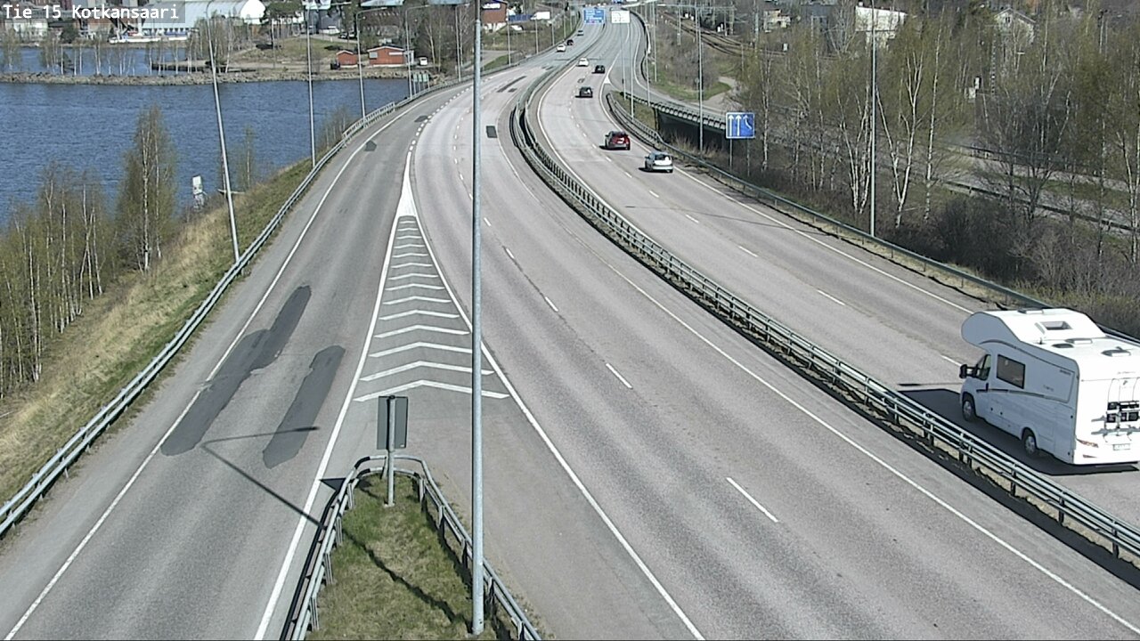 Weather Camera Image Väg 15 Kotka, Kotkansaari, Kotka, Kymenlaakso