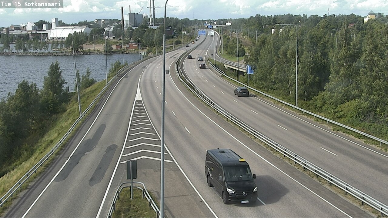 Weather Camera Image Väg 15 Kotka, Kotkansaari, Kotka, Kymenlaakso