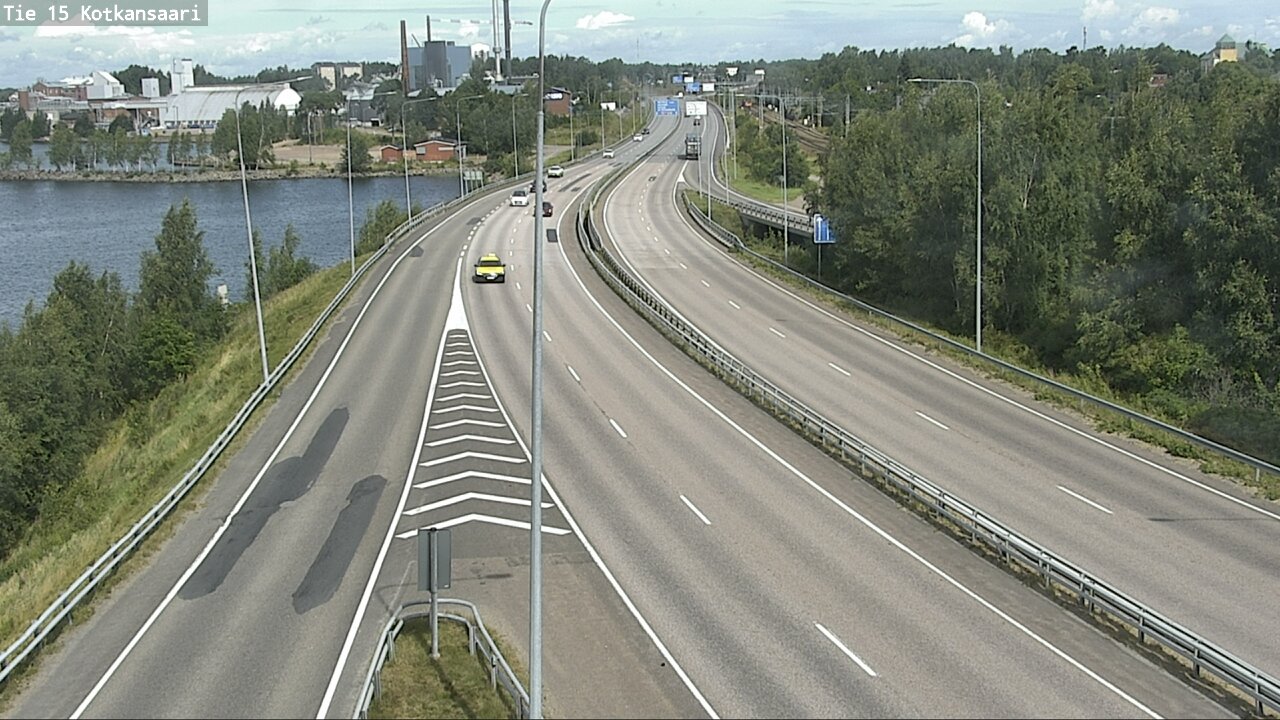 Weather Camera Image Väg 15 Kotka, Kotkansaari, Kotka, Kymenlaakso