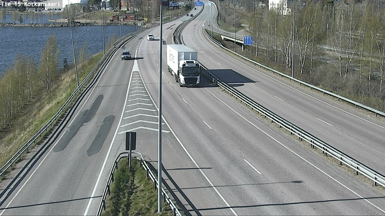 Weather Camera Image Väg 15 Kotka, Kotkansaari, Kotka, Kymenlaakso