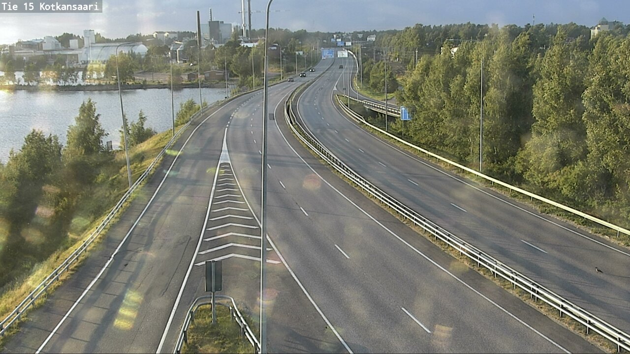 Weather Camera Image Väg 15 Kotka, Kotkansaari, Kotka, Kymenlaakso
