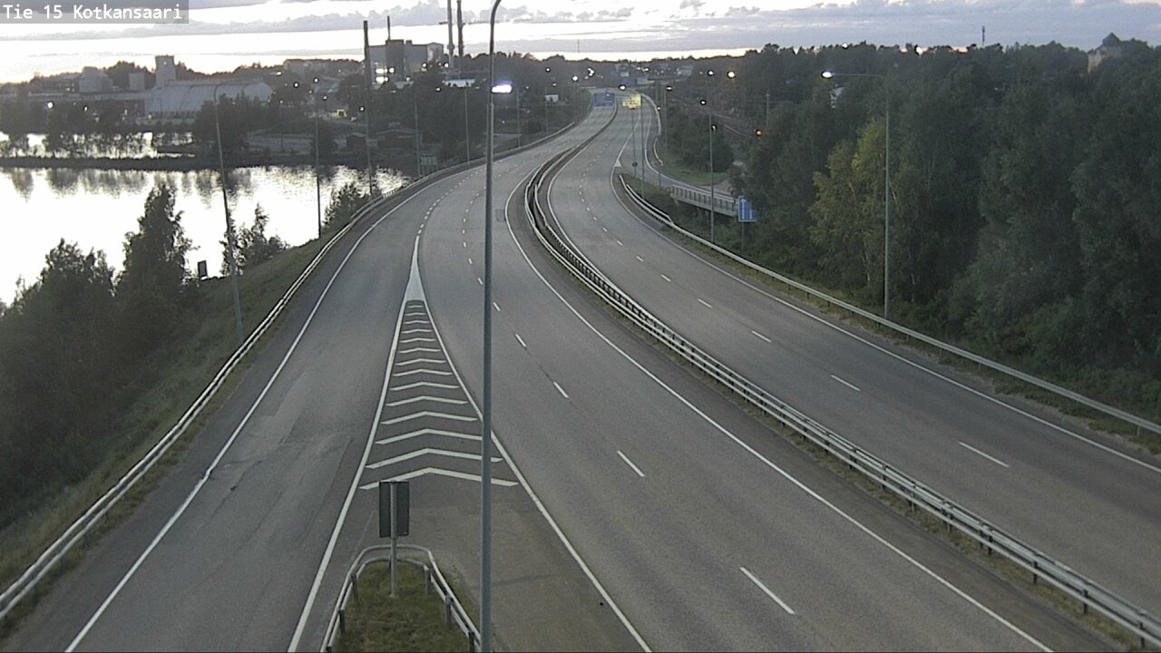 Weather Camera Image Väg 15 Kotka, Kotkansaari, Kotka, Kymenlaakso