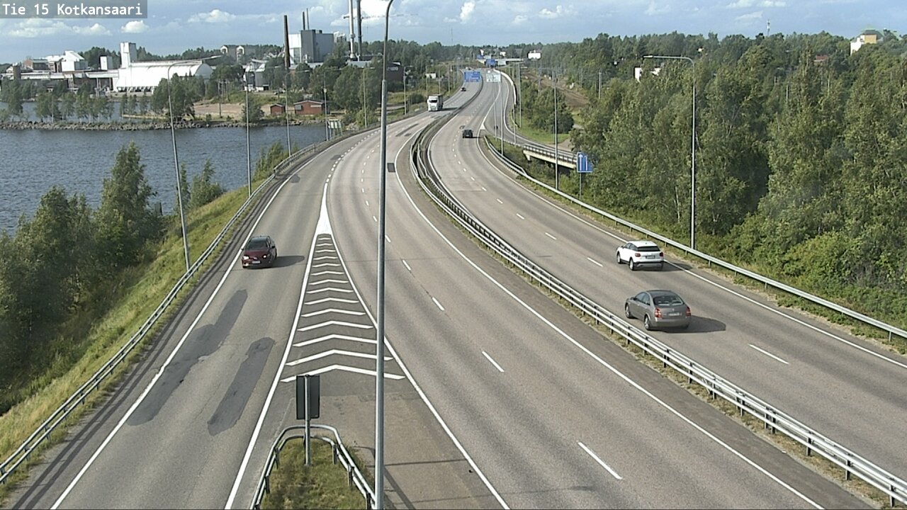 Weather Camera Image Väg 15 Kotka, Kotkansaari, Kotka, Kymenlaakso