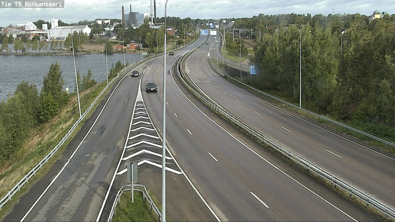 Weather Camera Image Väg 15 Kotka, Kotkansaari, Kotka, Kymenlaakso