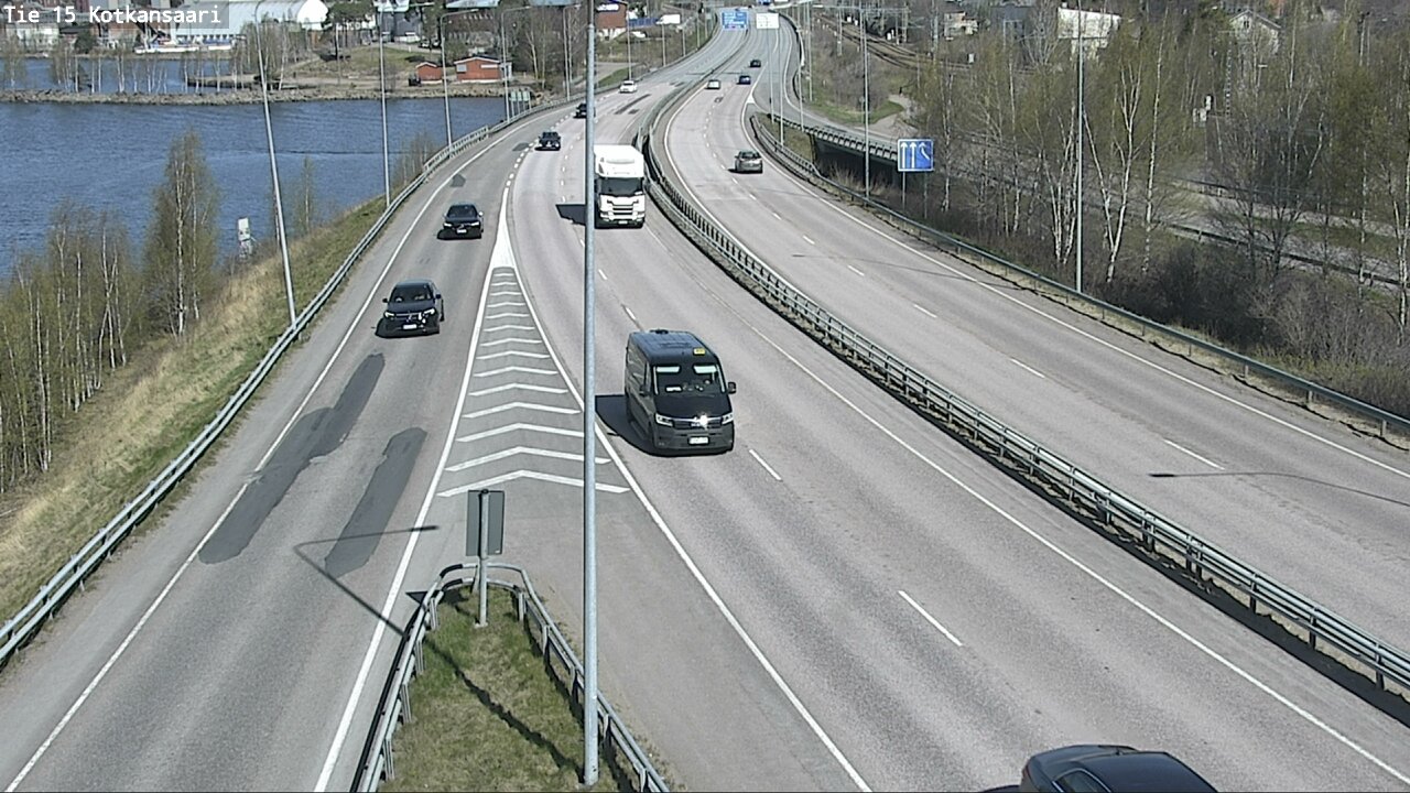 Weather Camera Image Väg 15 Kotka, Kotkansaari, Kotka, Kymenlaakso