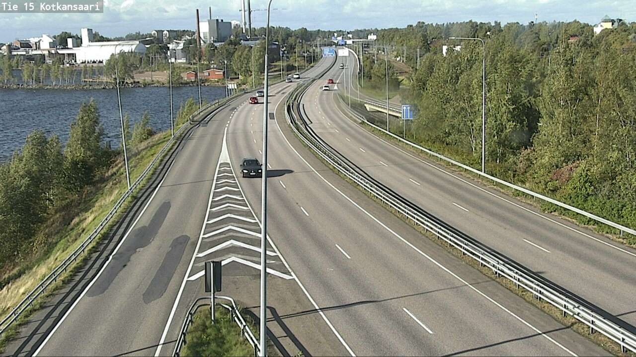 Weather Camera Image Väg 15 Kotka, Kotkansaari, Kotka, Kymenlaakso