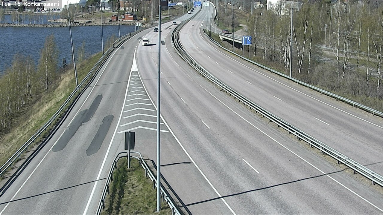 Weather Camera Image Väg 15 Kotka, Kotkansaari, Kotka, Kymenlaakso