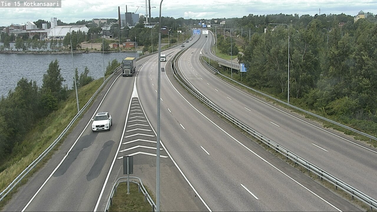 Weather Camera Image Väg 15 Kotka, Kotkansaari, Kotka, Kymenlaakso